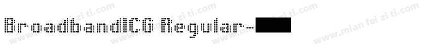 BroadbandICG Regular字体转换